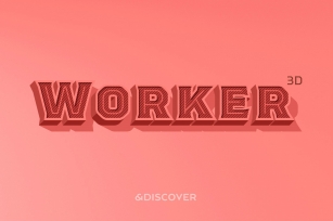 Worker 3D Font Download
