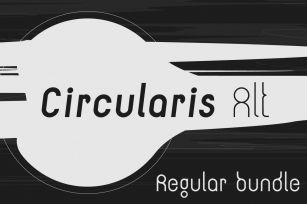 Circularis Alt Regular /+free italic Font Download