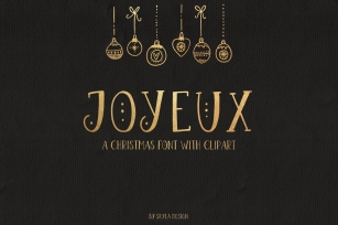 Joyeux Christmas font  clipart Font Download