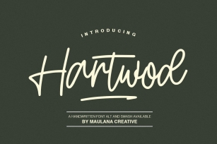 Hartwod Handwritten Font Download