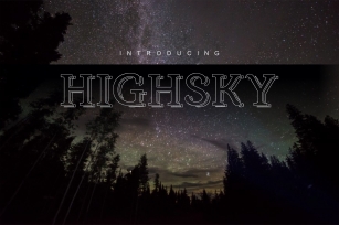High sky font Font Download