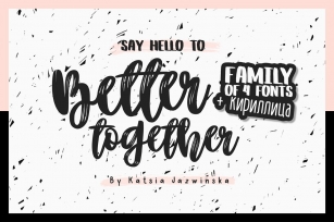 Better Together Family Font Download