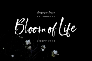 Bloom of Life Script font Font Download