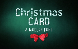Christmas card and Freebie! Font Download