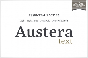 Austera Text Essential #3 Font Download