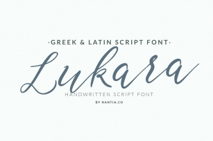 Lukara Pro Greek Script Font Download