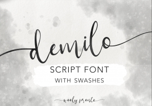 Demilo Brush Script With Swashes Font Download