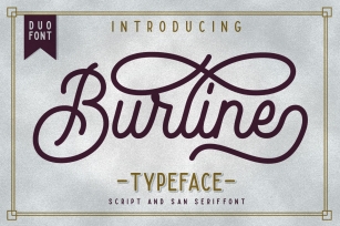 Burline Typeface Font Download