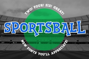 Sportsball: fun font with alternates Font Download