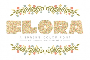 Flora Color Display Font Download