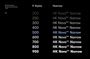 HK Nova Narrow Font Download