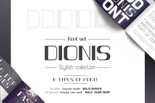 DIONIS set (serif  sans serif) Font Download