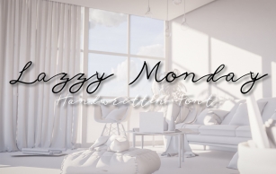 Lazzy Monday font Font Download