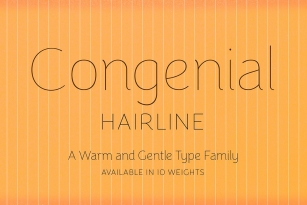 Congenial Hairline Font Download