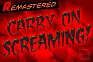 Carry on Screaming Font Download