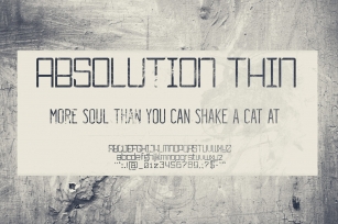 ABSOLUTION Thin Font Download