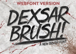 Dexsar Brush (Webfont) Font Download