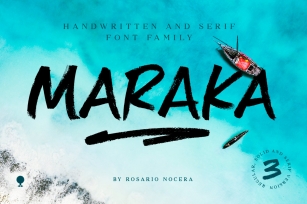 Maraka / handwrite font family Font Download