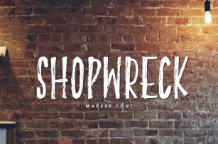 Shopwreck Marker Font Download