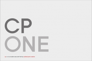 CP ONE Sans Serif Family Font Download