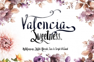 Valencia Sweetness  Extra Bonus Font Download