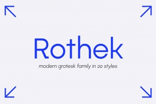 Rothek — Geometric Sans Serif Font Download