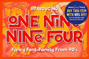 One Nine Nine Four Font Download