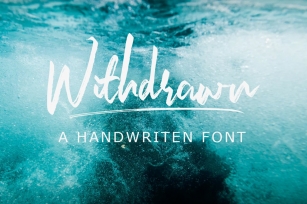 Withdrawn and Extra Font Download