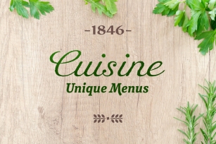 Cuisine Collection Font Download