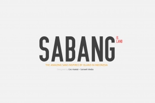 SALE! Sabang Island Typeface Font Download