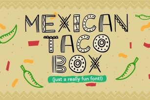 Mexican Taco Box Font Download