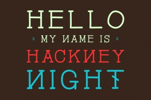 Hackney Night Font Download