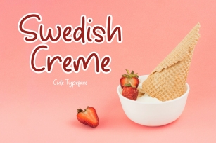Swedish Creme Cute Typeface Font Download