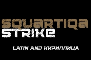 Squartiqa 4F Strike Font Download