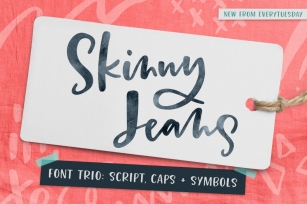 Skinny Jeans Trio Font Download