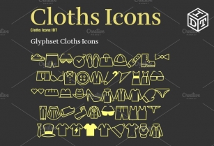 Cloths Icons + Web(Free) Font Download