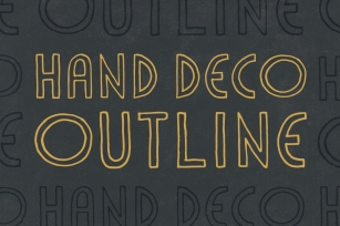 HandDeco Outline Font Download