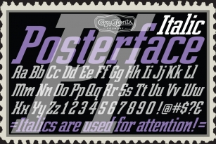 Posterface Italic Font Download