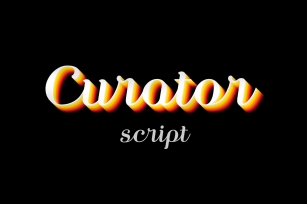 Curator script Font Download