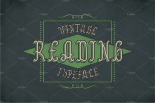 Reading Vintage Label Typeface Font Download