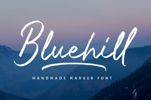 Bluehill : Marker Font Download