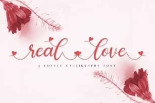 Real love // A lovely Calligraphy Font Download
