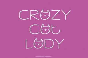 Crazy Cat Lady Font Download