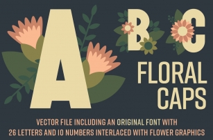 Floral Caps Font Download
