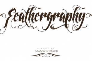Feathergraphy Font Download