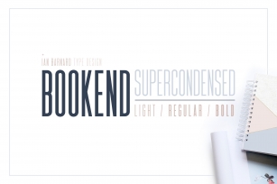 BOOKEND Supercondensed Font Download