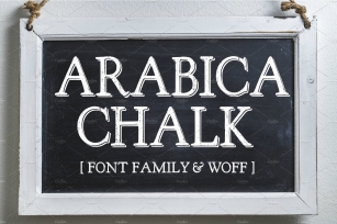 Arabica Chalk Serif Chalk Font Download