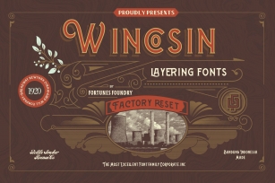 Wincosin Vintage  Package Font Download