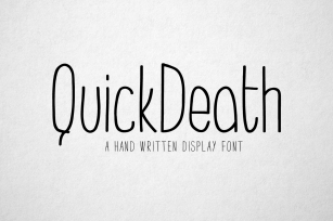 QuickDeath Font Download