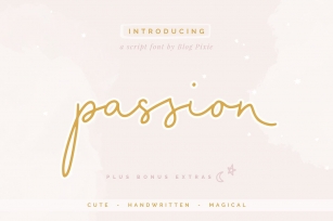 Passion Script Font Download